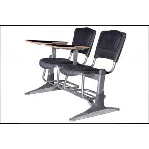 نیمکت دانشجویی دو نفره فایبر گلاس