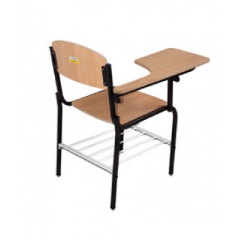 صندلی دانشجویی سبد دار چوبی