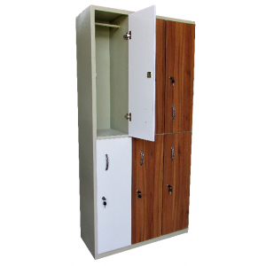 کمد رختکن جالباسی 6 درب با درب چوبی(MDF)