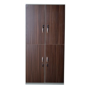 کمد 4 درب فلزی با درب چوبی (MDF)