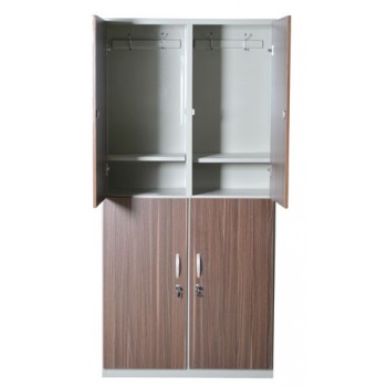 کمد 4 درب فلزی با درب چوبی (MDF)