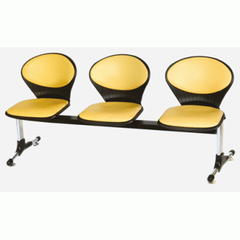 نیمکت انتظار 3 نفره  با تشک ،کف و پشت متحرک