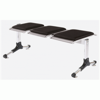 نیمکت انتظار 3 نفره پانچ بدون پشتی با تشک