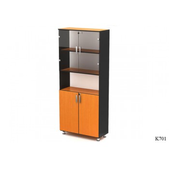 کتابخانه نیم شیشه